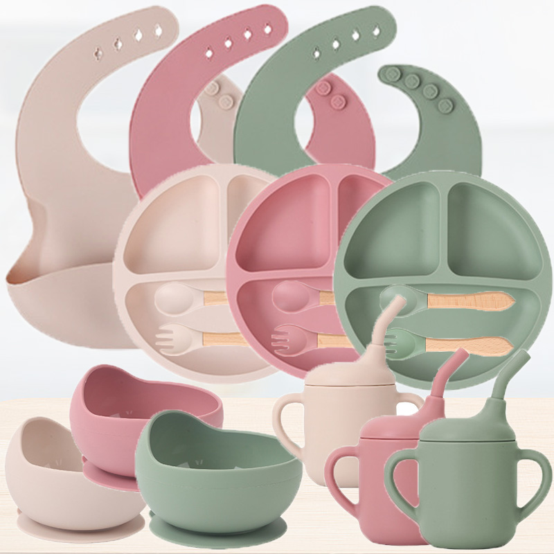 Baby Products Kit - Ensemble de vaisselle en silicone pour