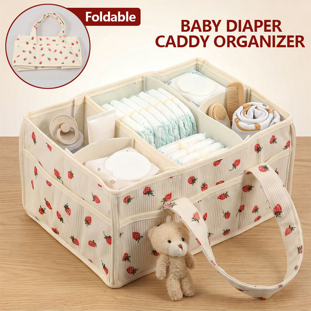 Baby Products Organiser - Panier de rangement portable en feutre