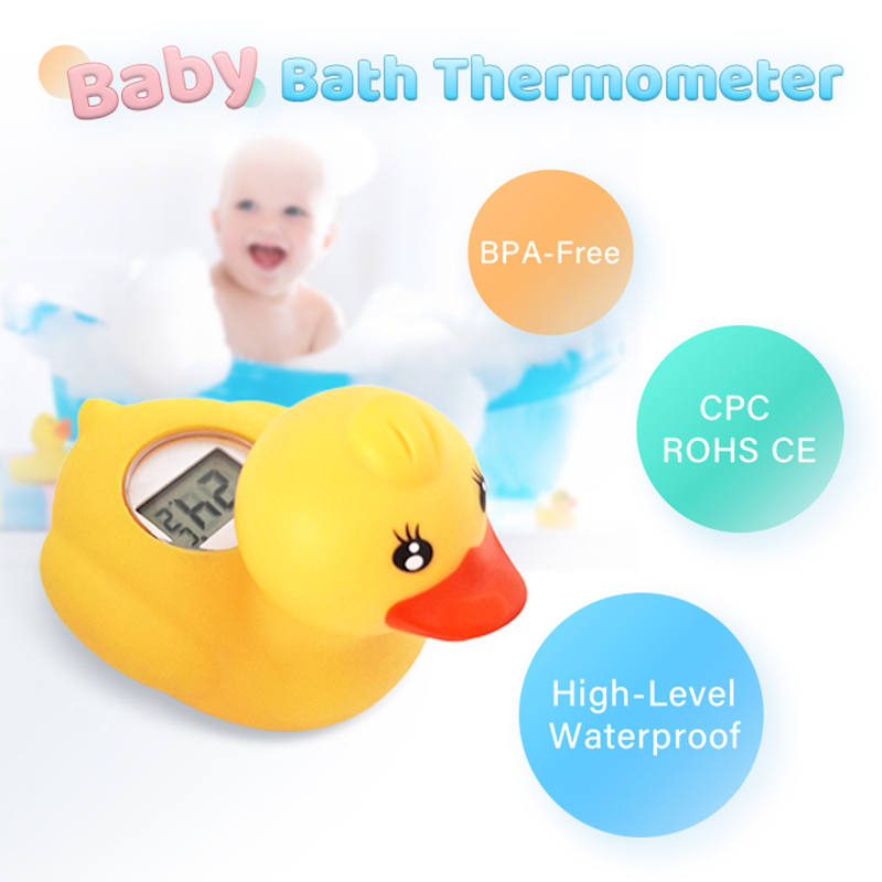 Baby Swimming Floater - Thermomètre numérique de bain pour bébé,